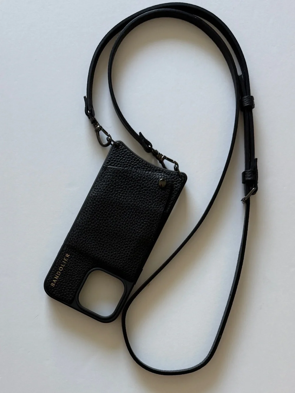 Bandolier Emma Pebble Leather Crossbody Phone Case + Expanded Pouch